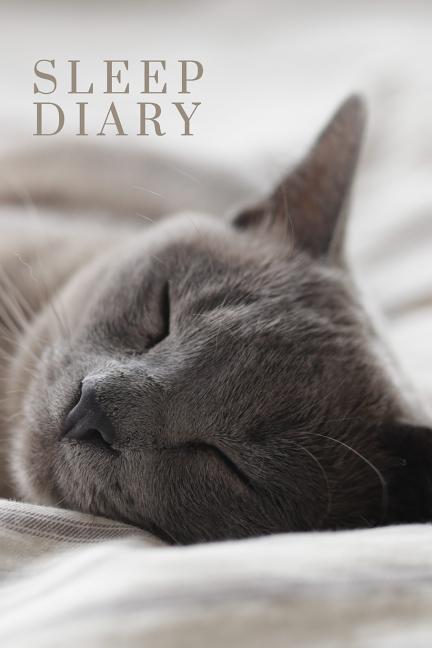 Sleep Diary Sleepy Russian Blue Cat