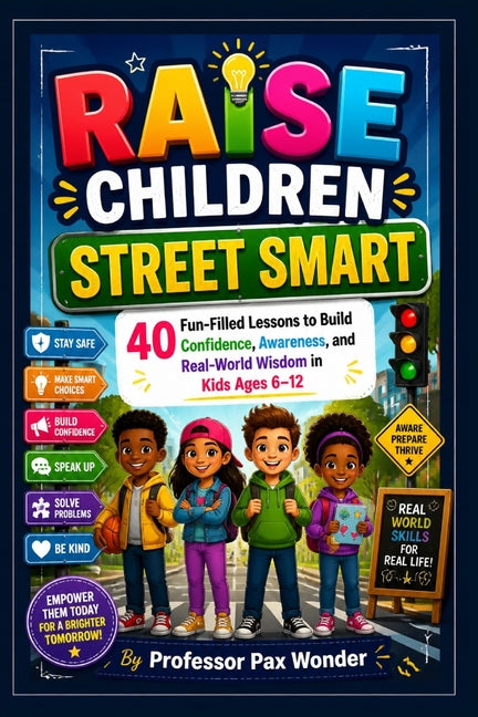 Raise Children Street Smart: 40 Fun-Filled Lessons to Build Confidence, Awareness, and Real-World Wisdom in Kids Ages 6-12