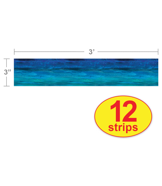 The World of Eric Carle Shades of Blue Straight Bulletin Board Borders (Borders- Eric Carle)