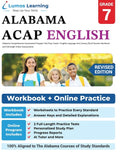 Alabama Comprehensive Assessment Program Test Prep: Grade 7 English Language Arts Literacy (ELA) Practice Workbook and Full-length Online Assessments