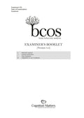 Bcos Cognitive Screen: Examiner's Booklet (Pack of 15)
