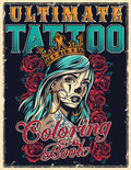 Ultimate Tattoo Coloring Book: Over 180 Coloring Pages For Adult Relaxation With Beautiful Modern Tattoo Designs Such As Sugar Skulls, Hearts, Roses a
