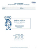 Macarthur-Bates Communicative Development Inventories (CDI) Words and Sentences, Desktop Scannable, English (D-Assessment/CDI/">Cdis and th)