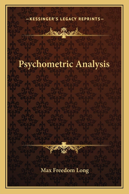 Psychometric Analysis
