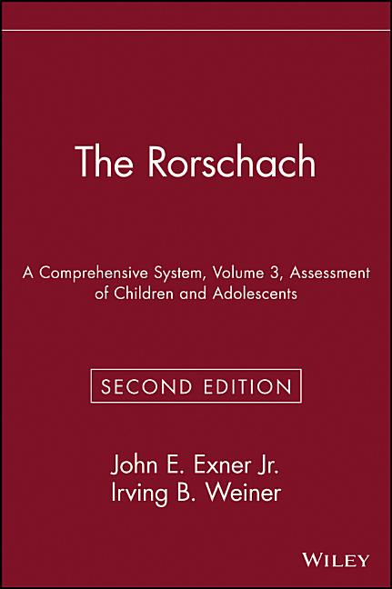 The Rorschach, Assessment of Children and Adolescents (Volume 3)