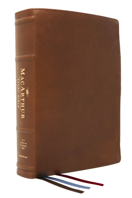 Nasb, MacArthur Study Bible, 2nd Edition, Premium Goatskin Leather, Brown, Premier Collection, Comfort Print: Unleashing God's Truth One Verse at a Ti