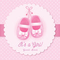 It's a Girl! A Baby Shower Guest Book: A Cute Pink Baby Shoes Themed Guest Book for Girls with Sign-In Pages, Wishes & Memories, Gift Log & Photo Page