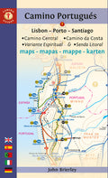 Camino Portugués Maps: Lisbon - Porto - Santiago / Camino Central, Camino de la Costa, Variente Espiritual & Senda Litoral (2023-2024)