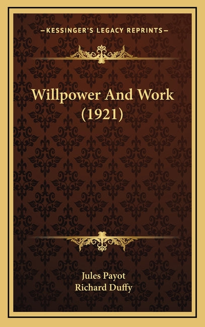 Willpower And Work (1921)