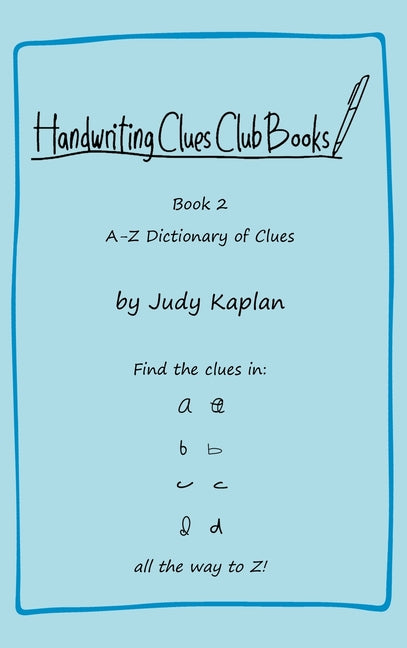 Handwriting Clues Club - Book 2: A-Z Dictionary of Clues