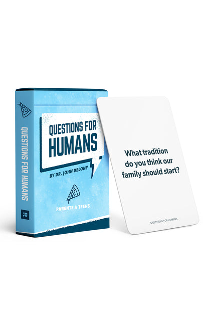 Questions for Humans: Parents & Teens - 52 Conversation Starters to End Awkward Silence, Spark Fun Talks, and Help Families Connect