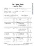 The Capute Scales Scoring Sheets (P>.)