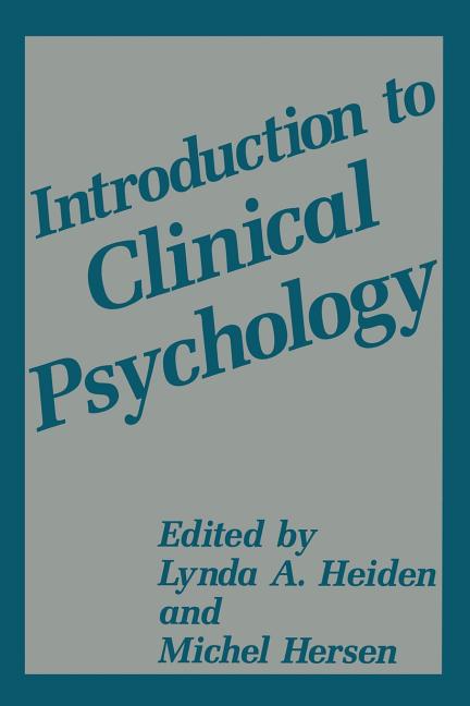 Introduction to Clinical Psychology (Softcover Reprint of the Original 1st 1995)