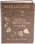 God Is with You Every Day, Deluxe Leathersoft Over Board: Daily Devotions of Hope and Comfort for When Life Feels Uncertain (a 365-Day Devotional)