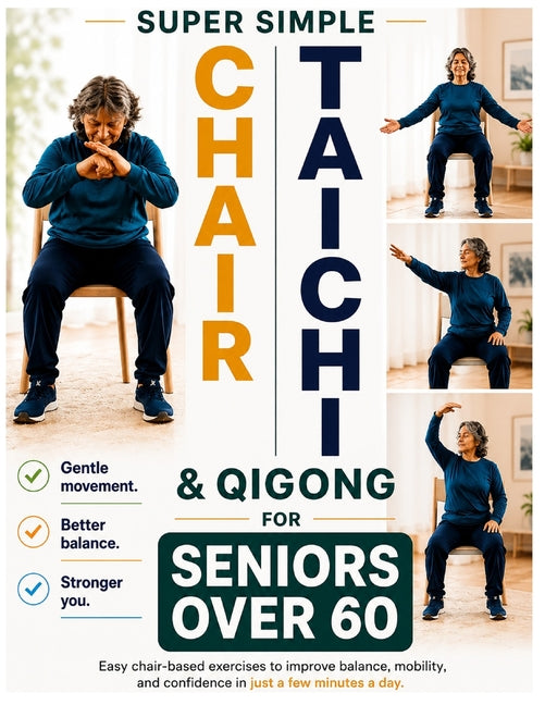 Super Simple Chair Tai Chi & Qigong for Seniors Over 60: Feel Steadier, Move More Freely, and Stay Independent with Simple Chair-Based Tai Chi & Qigon