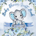 It's a Boy! Baby Shower Guest Book: Cute Elephant Baby Shower Guest Book for Boys with Blue Floral Theme - Includes Sign-In Pages, Wishes for Baby, Gi