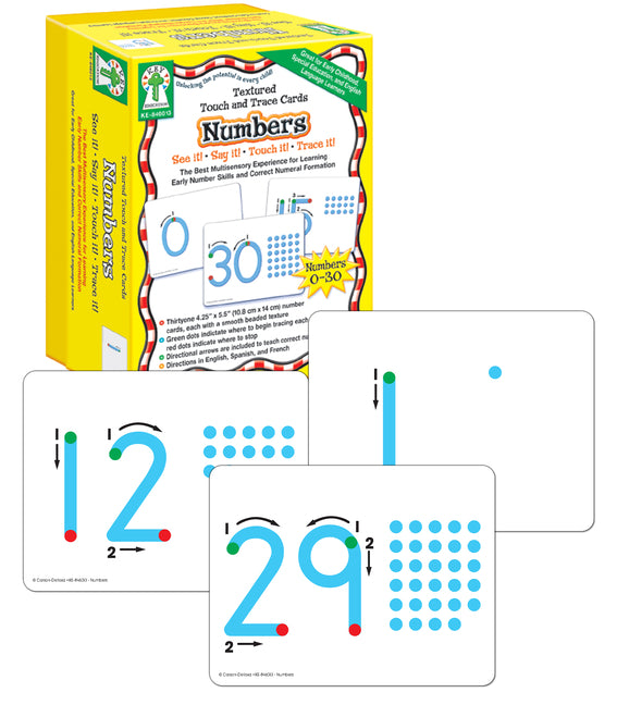 Textured Touch and Trace: Numbers: The Best Multisensory Experience for Learning Early Number Skills and Correct Numeral Formation (Textured Learning