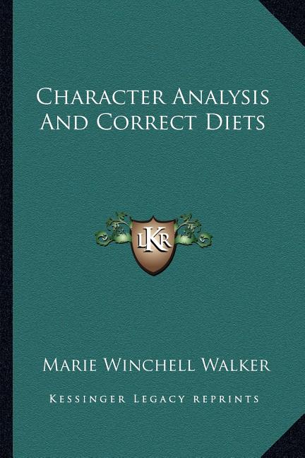 Character Analysis And Correct Diets