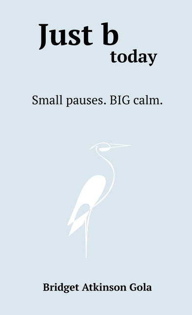 Just b today: Small Pauses. BIG Calm.