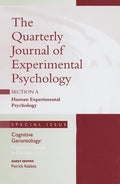 Cognitive Gerontology: Cognitive Change in Old Age: A Special Issue of the Quarterly Journal of Experimental Psychology, Section a