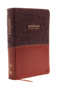 The NKJV, Woman's Study Bible, Fully Revised, Imitation Leather, Brown/Burgundy, Full-Color: Receiving God's Truth for Balance, Hope, and Transformation