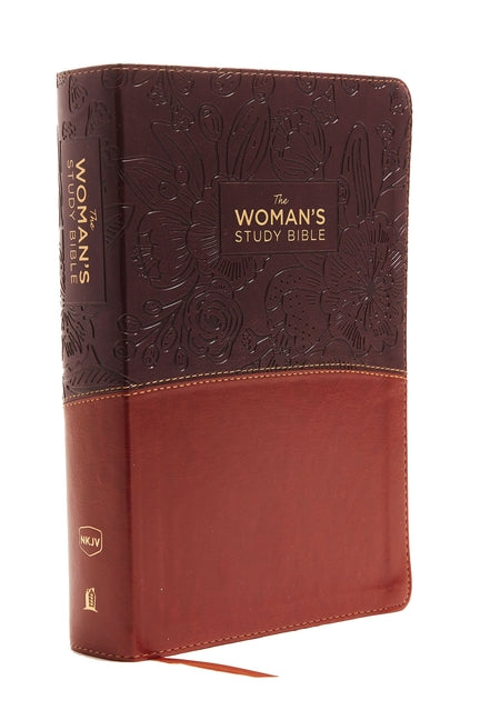 The NKJV, Woman's Study Bible, Fully Revised, Imitation Leather, Brown/Burgundy, Full-Color: Receiving God's Truth for Balance, Hope, and Transformation